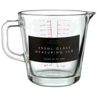 B&M Glass Measuring Jug 500ml