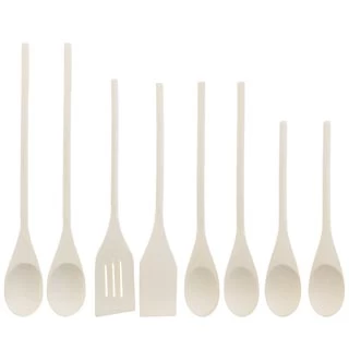 B&M Wooden Utensils 8pk