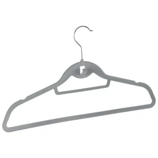 B&M Pure Velvet Hangers 8pk - Grey - Image 2