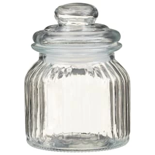B&M Decorative Glass Storage Jar