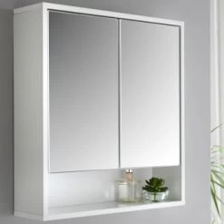 Norsk High Gloss Bathroom Mirror Cabinet