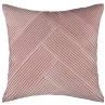B&M Pleated Velvet Cushion - Blush