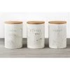 B&M Marble Effect Kitchen Canisters 3pc