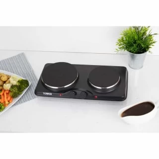 Tower Stainless Steel Double Hot Plate - Image 2
