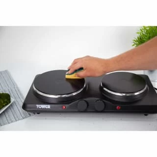 Tower Stainless Steel Double Hot Plate - Image 4