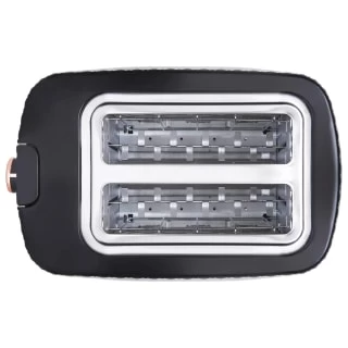 Goodmans Textured 2 Slice Toaster - Black & Rose Gold - Image 2