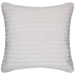 B&M Arctic Sable Faux Fur Cushion 48 X 48cm - Cream