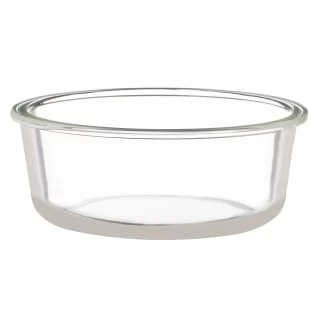 B&M Round Glass Food Container With Bamboo Lid - Image 3