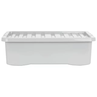 B&M Under Bed Storage Box 32L - Grey - Image 3