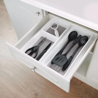 Simply Everyday Non-Slip Cutlery Tray - Grey - Image 6