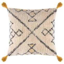 B&M Cleo Tribal Tufted Cushion With Tassels - Multi