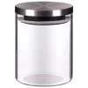 B&M Small Glass Cannister With Stainless Steel Lid