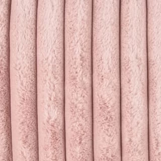 B&M Alaska Faux Fur Cushion - Blush - Image 2