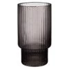 B&M Urban Paradise Smokey Ribbed Glass Tumbler - Grey