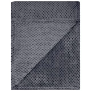 B&M Waffle Throw - Dark Slate - Image 4