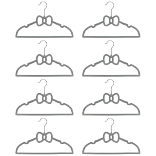 B&M Children's Non-Slip Hangers 8pk - Grey - Image 3