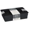 B&M Set Of Three Storage Baskets - Black