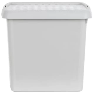 B&M Waffle Clip Box Storage Cube 14L - Grey - Image 2