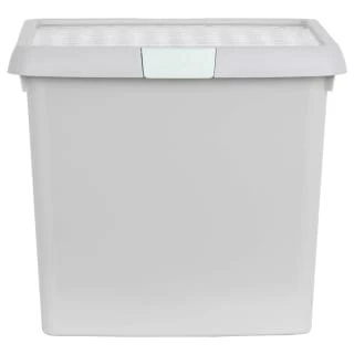 B&M Waffle Clip Box Storage Cube 14L - Grey