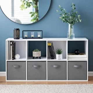 Lokken 8 Cube Shelving Unit With 4 Baskets - Image 2