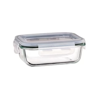 B&M Small Eco Glass Clip Lock Food Container - Image 2