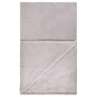 B&M Cosy At Home Silver Teddy Throw - Image 3