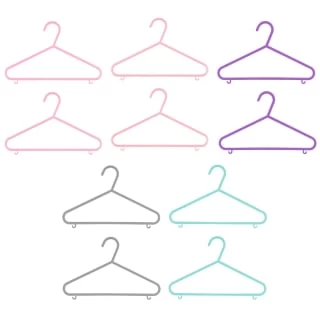 B&M Children's Hangers 10pk - Pastel - Image 2