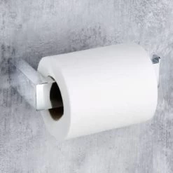 B&M Chrome Fitted Toilet Roll Holder