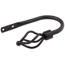 B&M Small Black Twist Curtain Hold Backs 2pk