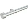 B&M Shiny Nickle Stud End Curtain Pole 70 - 120cm
