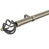 B&M Antique Brass Mace Curtain Pole 120 - 220cm
