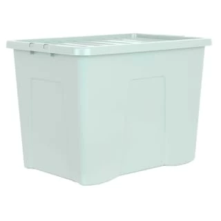 B&M Storage Box With Lid 80L - Sage
