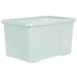 B&M Storage Box With Lid 60L - Sage