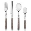 Simply Everyday Bubble Cutlery Set 16pc - Charcoal