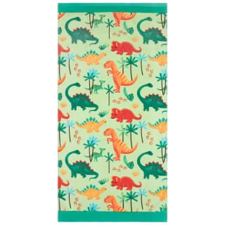 B&M Children's Beach Towel - Green Dinosaur