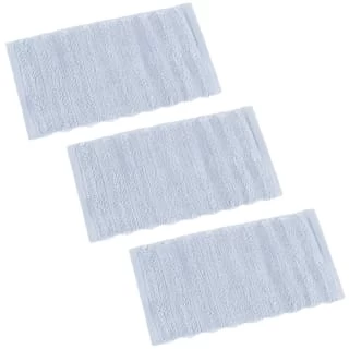 Retreat Knitted Face Cloths 3pk - Light Blue - Image 2