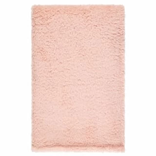 B&M Simply Two Tone Teddy Throw - Blush - Image 3