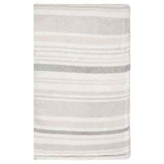 Winston Grey Stripe Sherpa Throw - Image 3
