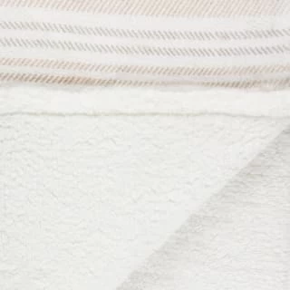 Winston Grey Stripe Sherpa Throw - Image 4