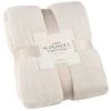 Large Cream Fleece Throw