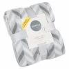 Simply Grey & Geo Print Polar Fleece Throw 2pk