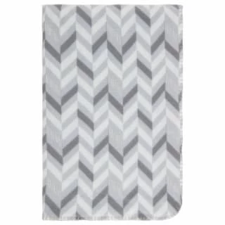 Simply Grey & Geo Print Polar Fleece Throw 2pk - Image 3