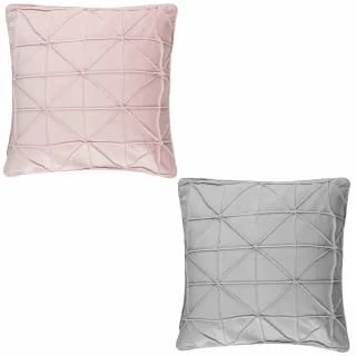 Geo Velvet Cushion - Blush - Image 2