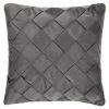 Basket Weave Charcoal Cushion
