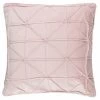 Geo Velvet Cushion - Blush