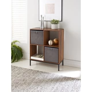 Lokken Velvet Storage Cubes 2pk - Grey - Image 4