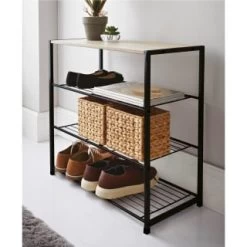 B&M Michigan 4 Tier Multi Purpose Shoe Storage