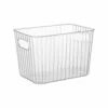 Ribbed Clear Storage Tub - Medium