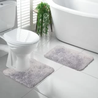 Grey- Tufted Bath Mat - Image 3